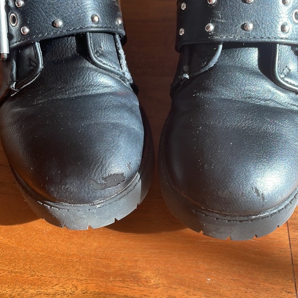 STEVE MADDEN Jheelie Studded Moto Boots, Little Girl - Picture 8 of 10